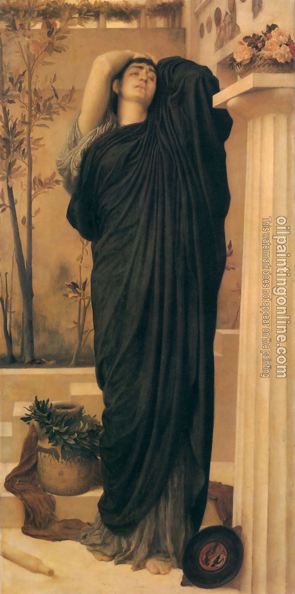 Leighton, Lord Frederick - Electra at the Tomb of Agamemnon